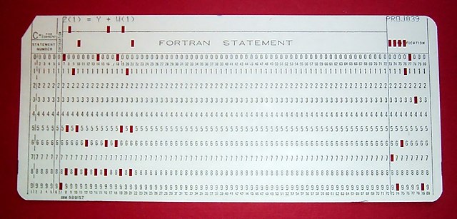Fortran Punchcard